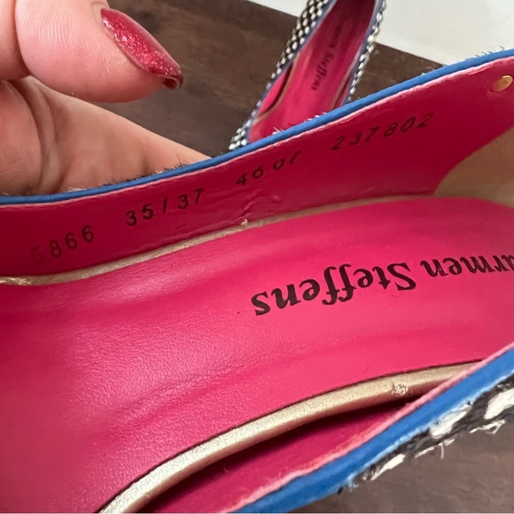 Carmen Steffens sz 37 Cowhide heels - Picture 5 of 9